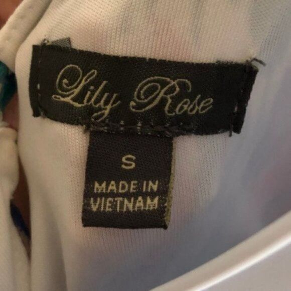 Lily Rose Tribal Ikat Crochet Lace Maxi Dress Teal S - Picture 8 of 8